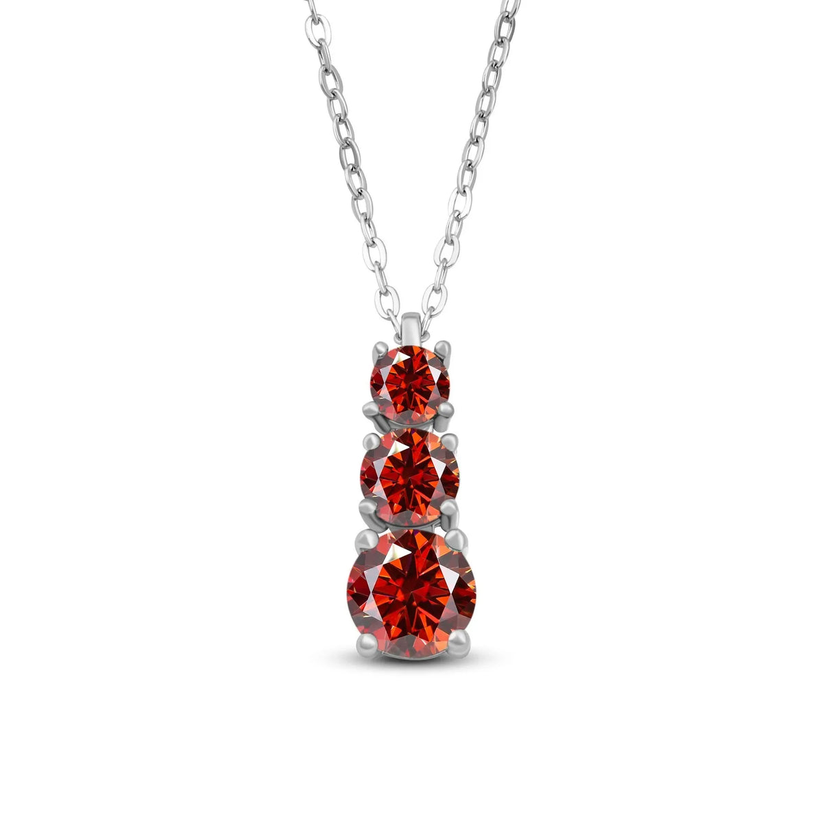 1.8CT D Color Moissanite Gourd Pendant Mama Dainty Necklace Classic 925 Sterling Silver Women's Necklace Fine Jewelry For Party