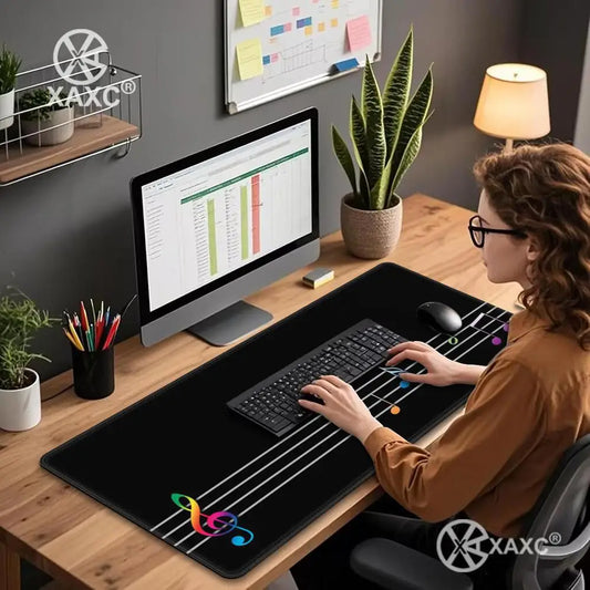 Musical Symbols Mouse Pad large keyboard mouse desk pad non-slip rubber gaming mouse pad laptop mouse carpet XAXC