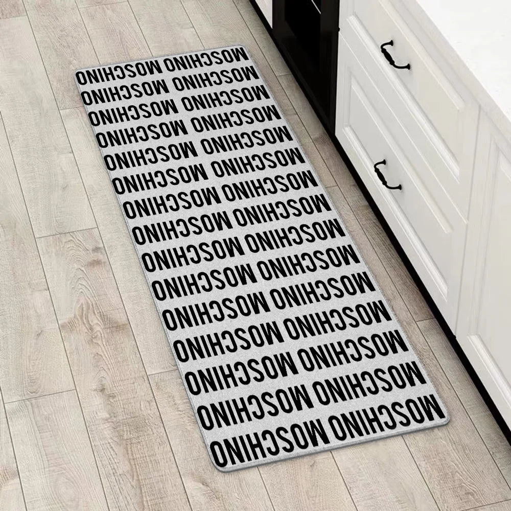 Entrance Front Door Doormat For M-M-Moschino Non-slip Kitchen Rug Living Room Rugs Balcony Bathroom Foot Mat Floor Mats Carpet