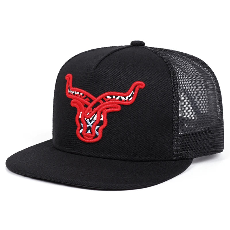 2025 Personalized New Flat Edge Hat letters Creative Embroidered Street HipHop Hat Outdoor Leisure Sunshade Baseball Hat Net Hat