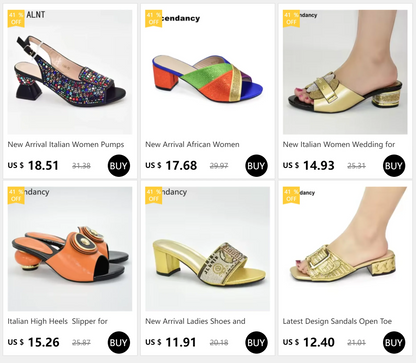 Latest Shoes Women Luxury Rhinestone Crystal Pumps 2024 New Fashion Slippers Sandals Party Low Heels Elegant Italian Women Shoes
