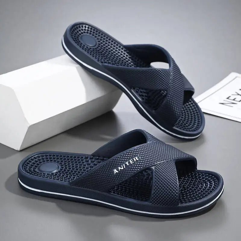 Slippers Men Summer Sandals Women Men Fashion Slippers Beach Sandals Slipper Anti-slip High Quality Casual Bedroom Shoes 39-48