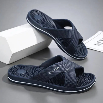 Slippers Men Summer Sandals Women Men Fashion Slippers Beach Sandals Slipper Anti-slip High Quality Casual Bedroom Shoes 39-48