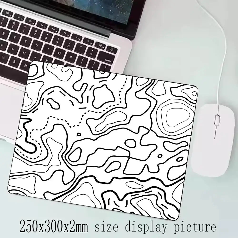 Fluid Mouse Pad 22X18 40X45 Square Computer Accessories Office Game Table Mats Rubber Anti-slip Mousepads Small Decor Desk Pads