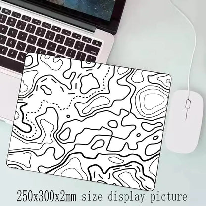 Fluid Mouse Pad 22X18 40X45 Square Computer Accessories Office Game Table Mats Rubber Anti-slip Mousepads Small Decor Desk Pads