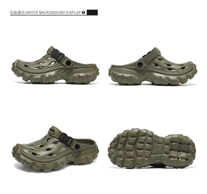 Summer Casual Sandals Men Outdoor Slippers Flat Mens Flip-flop Lightweight Beach Shoes Indoor Home Anti-slip Bathroom Slides