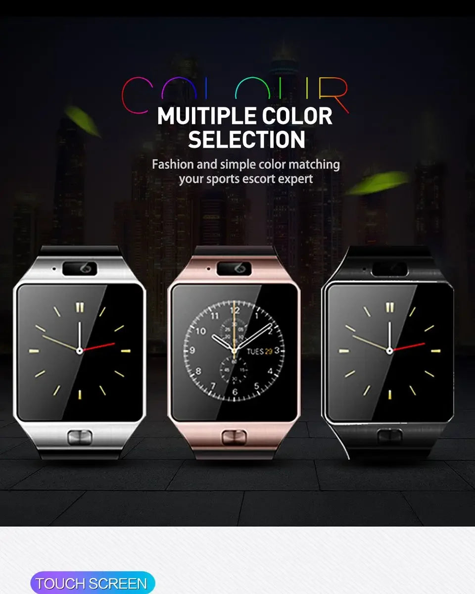 New Watches Mens 2025 Sport Watch Electronic Clock Support TF SIM Card Camera SMS Call Women Smartwatch for Android Phone