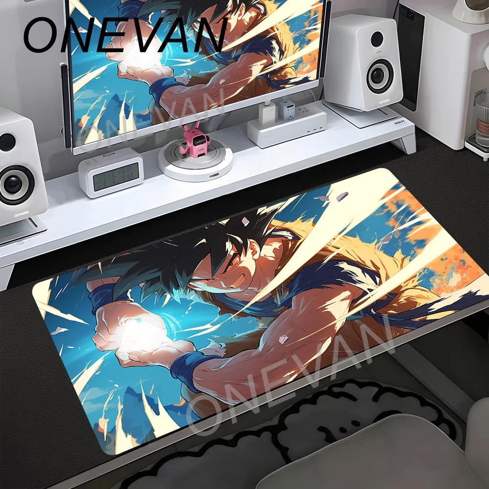 Game E-sports Special Table Mat Animation Non-slip Pad Oversized Dragon Ball Computer Keyboard Pad Son Goku Rubber Mouse Pads