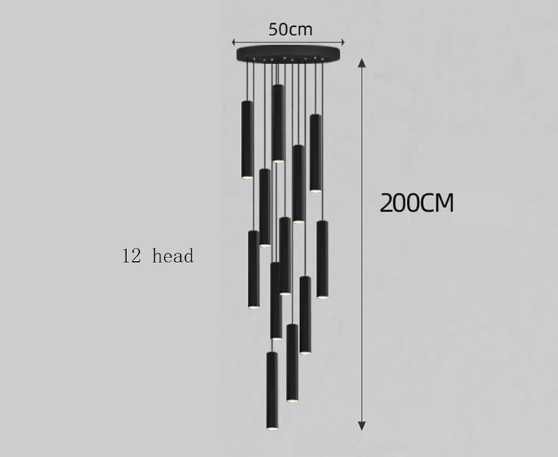 Modern home decor led lights pendant light lamps forstaircase Chandeliers for living room hanging light indoor lighting