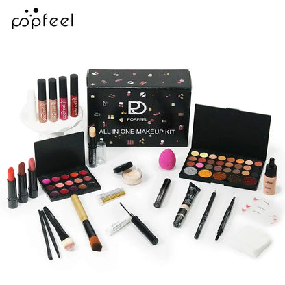 Professional Makeup Set Full Makeup Kit Eye Shadow Blush Foundation Face Powder Makeup Case Korean Cosmetic Christmas Gifts