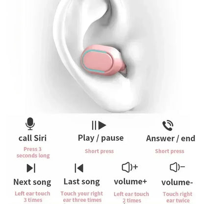 E7S TWS Gaming Headset Bluetooth Earphones Earbuds Blutooth Earphone Wireless Hearing Aids Sport EarBuds Hifi headphones