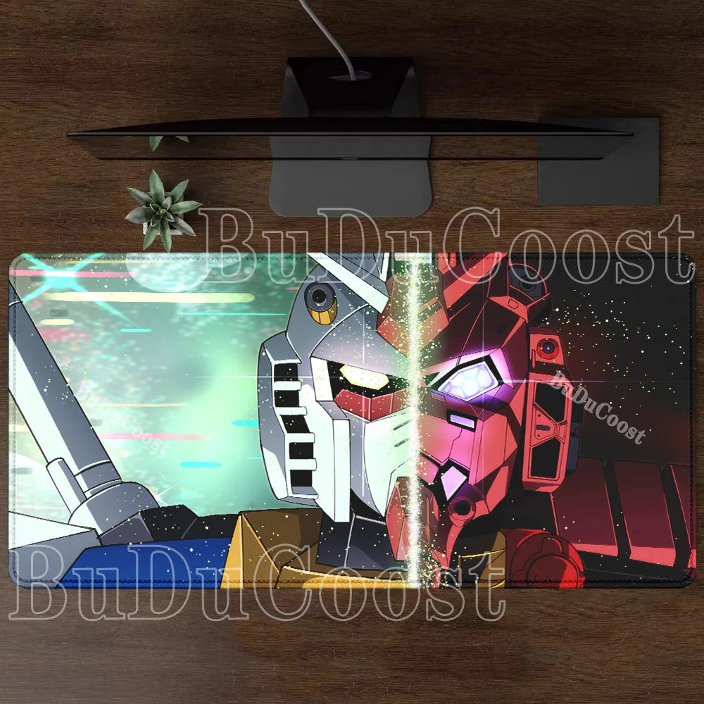 Mouse Pad Gundam RX-78-2 Anime Gaming XXL Non-slip Mousepad PC Computer Keyboard Office HD printing overlock esports Desk Mat