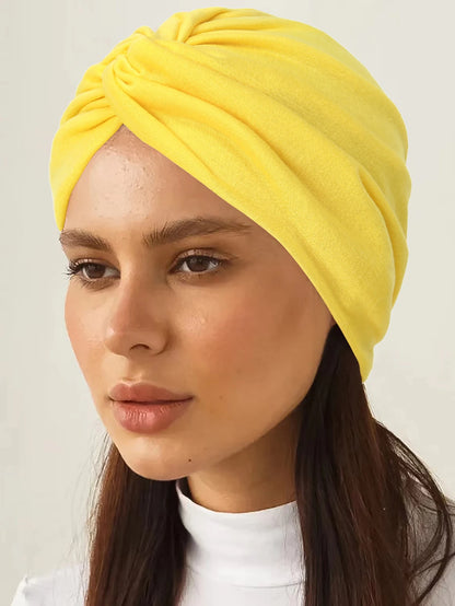2026 New Soft Strech Ramadan Muslim Hijab Caps Fashion Headwear Women's Headscarf Solid Color Hair Care Turban Bonnet