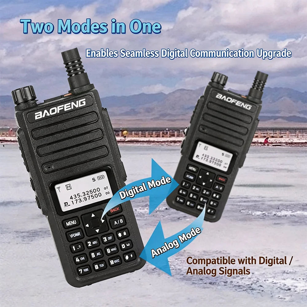 BAOFENG DM1801 Dual Slot DMR Digital & Analog Handheld Walkie Talkie, Professional Ham Outdoor Two Way Radio