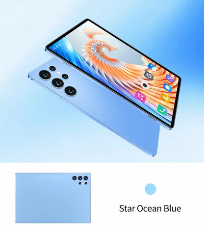 New Upgraded Pad 10.1 Inch Android Tablet Octa Core 4GB+64GB ROM Dual Phone Call WiFi Google Play Tablet PC with Keyboard Case