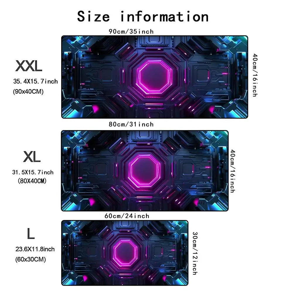 Retro Technology Mouse Pad Large Computer Office Game Table Mats Rubber Anti-slip Mousepads XXL Gaming Desk Pads Laptop Playmat