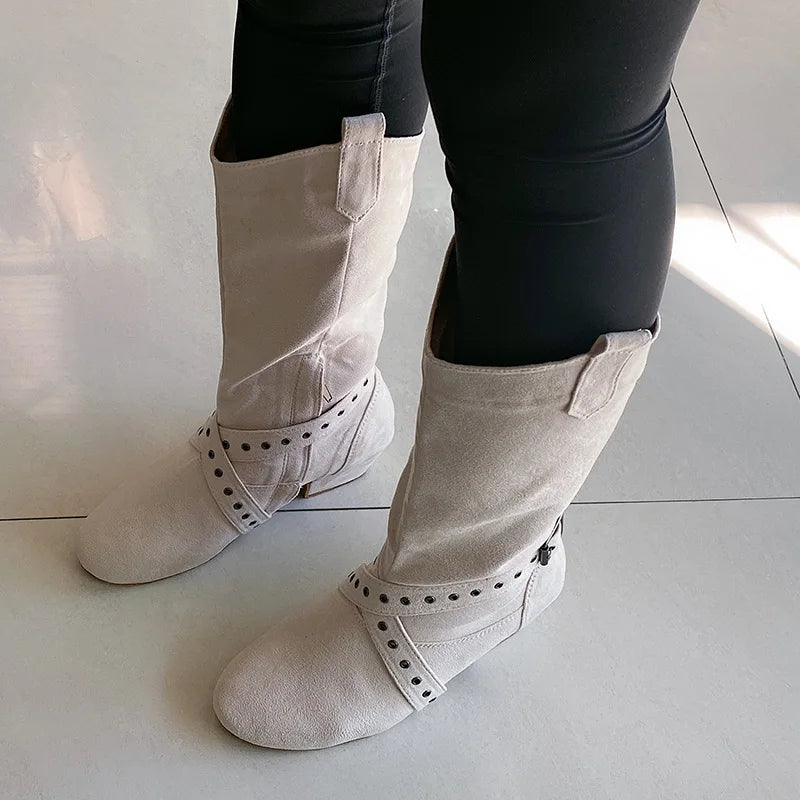 Customized Heel Practice Boots Half Boots Line Dance Boots Soft Suede Bottom Ballroom Party Dance Shoes Black Boots Dancing