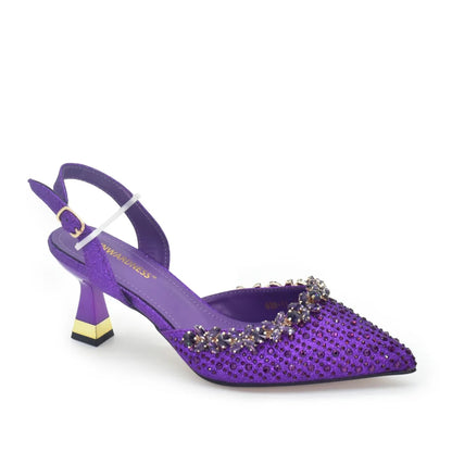 New Design Women Nigerian Italian Shoes and Bags Set Decorated with Rhinestone Shoes for Women and Bag 2026 Designer Luxury