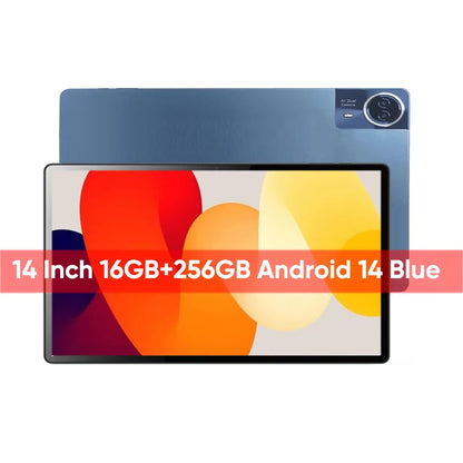 New Upgraded Global Version Android 15 Tablet 14 inch Tablets 20GB 512GB 12900mAh Large Battery BT5.0 5G WiFi GPS Google Play
