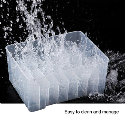 New 40 Grids Plastic Fishing Tackle Box Lined Box Webfoot Octopus Egi Storage Organizer Box Squid Jig Hard Lure Sea Tool Case