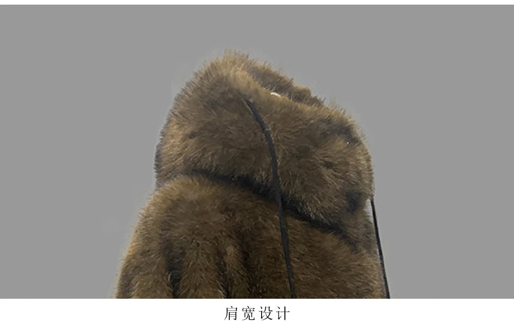 Nerazzurri Winter Short Oversized Thick Warm Shaggy Fuzzy Faux Fox Fur Coat Women Pockets Single Breasted Fluffy Hooded Jacket