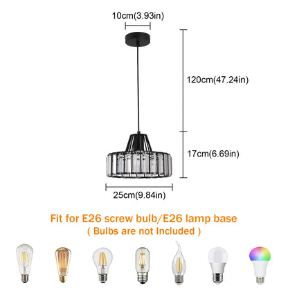 Crystal Pendant Lights Indoor Bedroom Ceiling Chandeliers Lamps Nordic Loft Loby Hanging Light Fixture Hotel Hall Decor Led Lamp