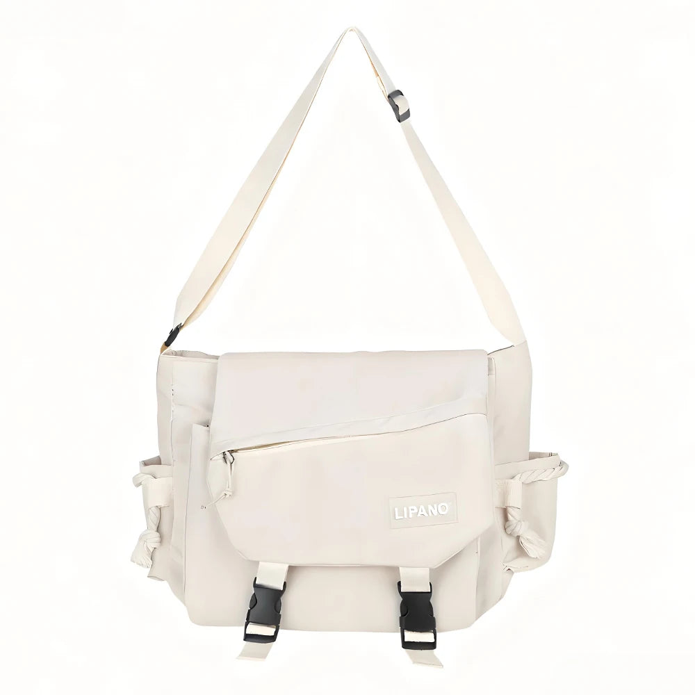 Shoulder Bag Large Capacity Crossbody Bag Retro Workwear Postman Bags for Women Nylon Handbags