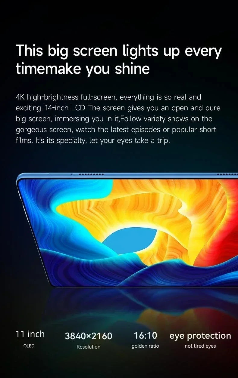 2026 Global Original Tablet iPad Air PRO 12 inch Android 15 22GB+2TB 20000mAh 5G Dual SIM Card WiFi GPS HD 4K Mi AndroidTablet