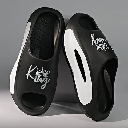 Men's Slippers EVA Non-slip Slides Fashion Slippers Casual Comfortable Summer Slippers Home Indoor slippers big size