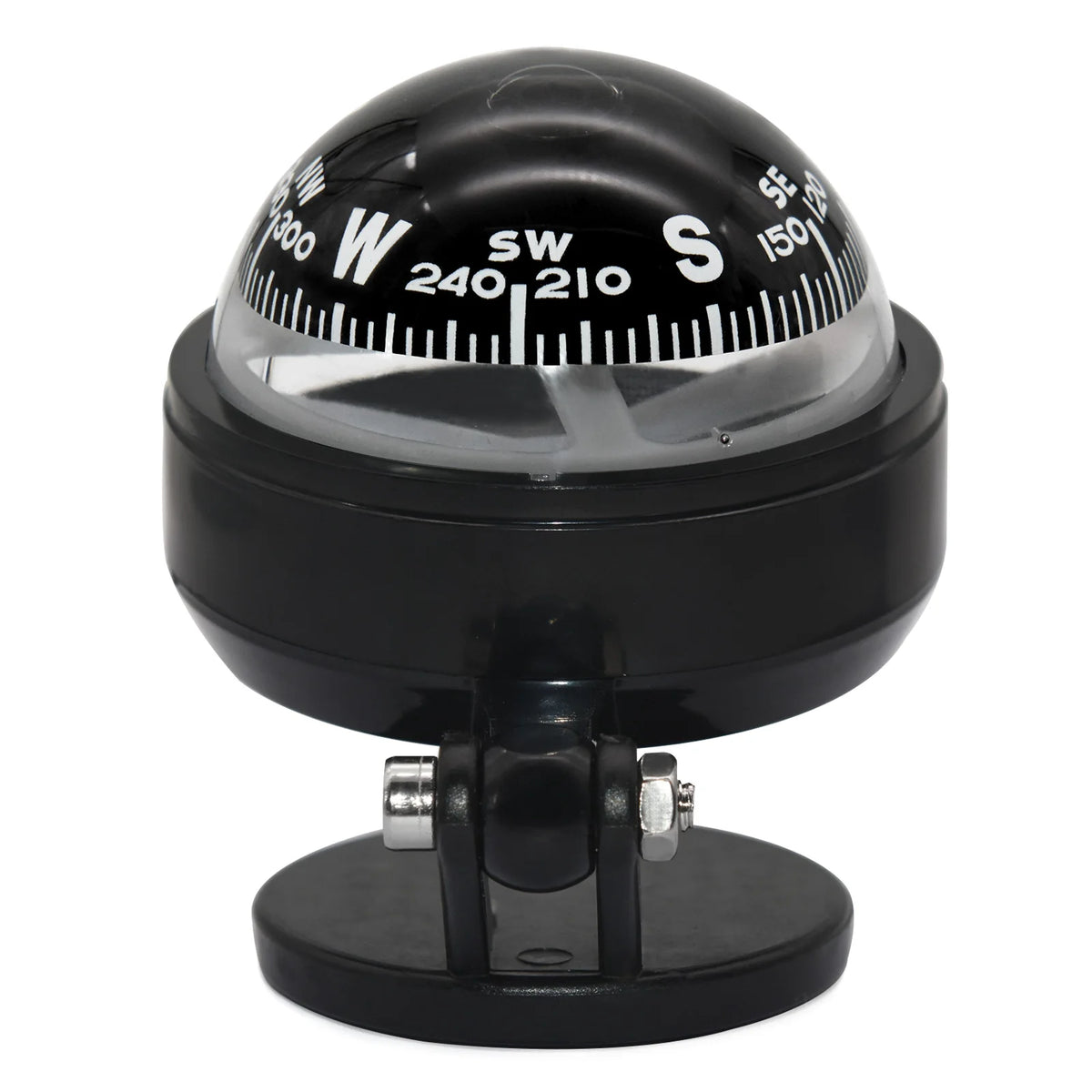 For Boat Yacht Car Waterproof Navigation Compass With Electronic LED Light White/Black Marine Sea Pivoting Marine Compass
