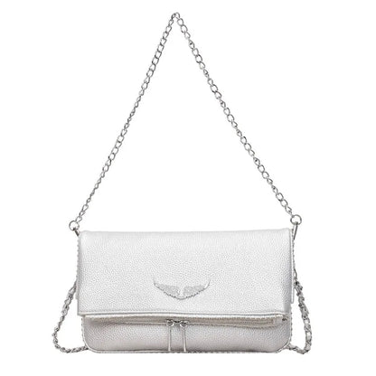 Fashionable Retro Ladies Chain-Shoulder Square Bag Luxury Textured Crossbody Shoulder Bag Women Handbags and Purses Underarm Bag