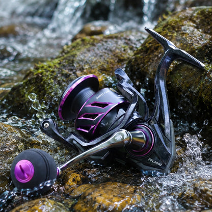 Sougayilang Spinning Reel 1000-4000 Serie 9+1BB 5.2:1 Gear Ratio CNC Aluminum Spool Waterproof Saltwater Freshwater Fishing Reel