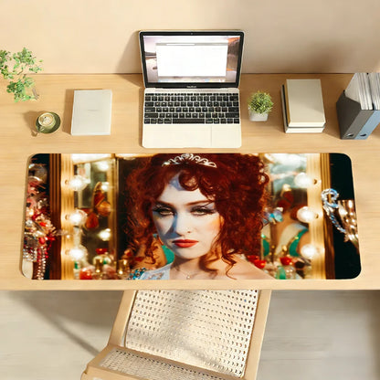 Singer Chappell Roan Mouse Pad Large Non-Slip Waterproof Mat Stitched Edge Keyboard Pad for Gaming Daily Office