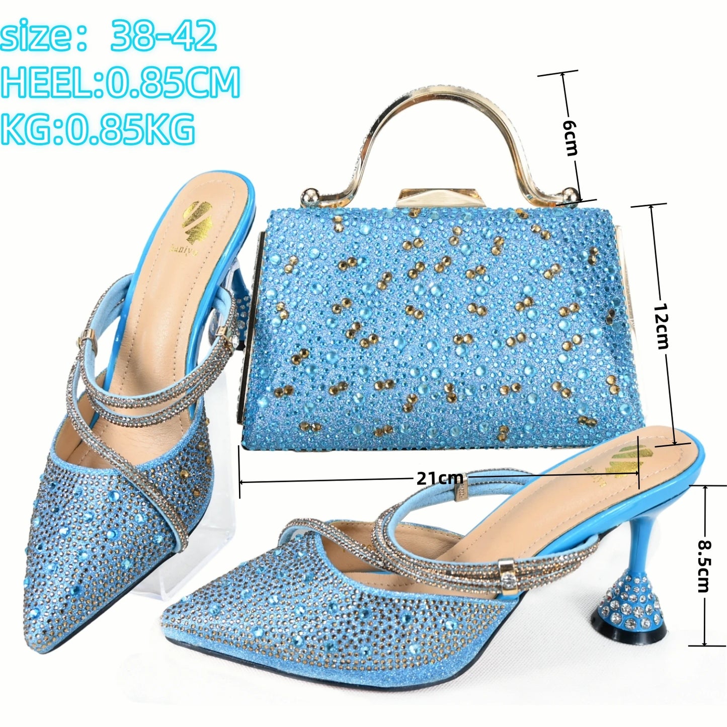 Doershow  Italian Shoe and Bag Set New 2024 Women Shoes and Bag Set In Italy pink Italian Shoes with Matching Bag set  HGH1-19