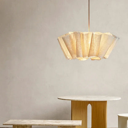 Japanese Wabi-Sabi Style Fabric Chandeliers Medieval Vintage Tea Room Restaurant Pendant Lights Lighting Bedroom Lustre Lamps
