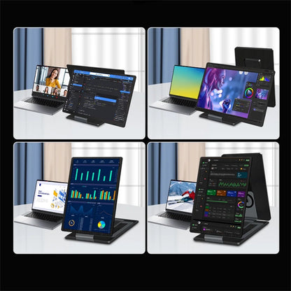 Rospider 16 Inch Portable Dual Screen Laptop Monitor Extender 1200P 2560P Rotatable Triple Display for Laptop MacBook Windows