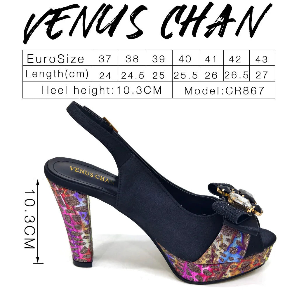 African Fashion Evening Shoes and Bag Italian Design Women's Shoes New Style High Heels Comfortable Women's Shoes and Bags