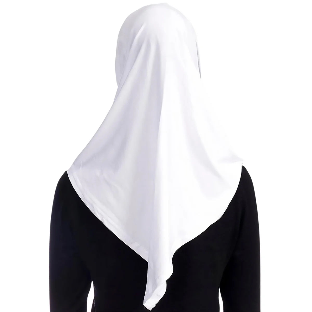 New Ready To Go Wear Instant Hijab for Women Solid Color Hemp Headscarf Neck Cover Sports Hijabs Pinless Islam Shawls and Wraps
