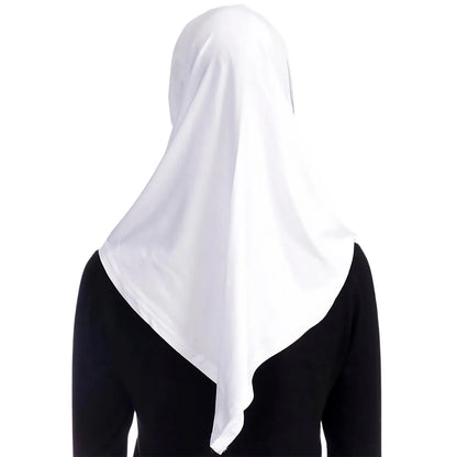 New Ready To Go Wear Instant Hijab for Women Solid Color Hemp Headscarf Neck Cover Sports Hijabs Pinless Islam Shawls and Wraps