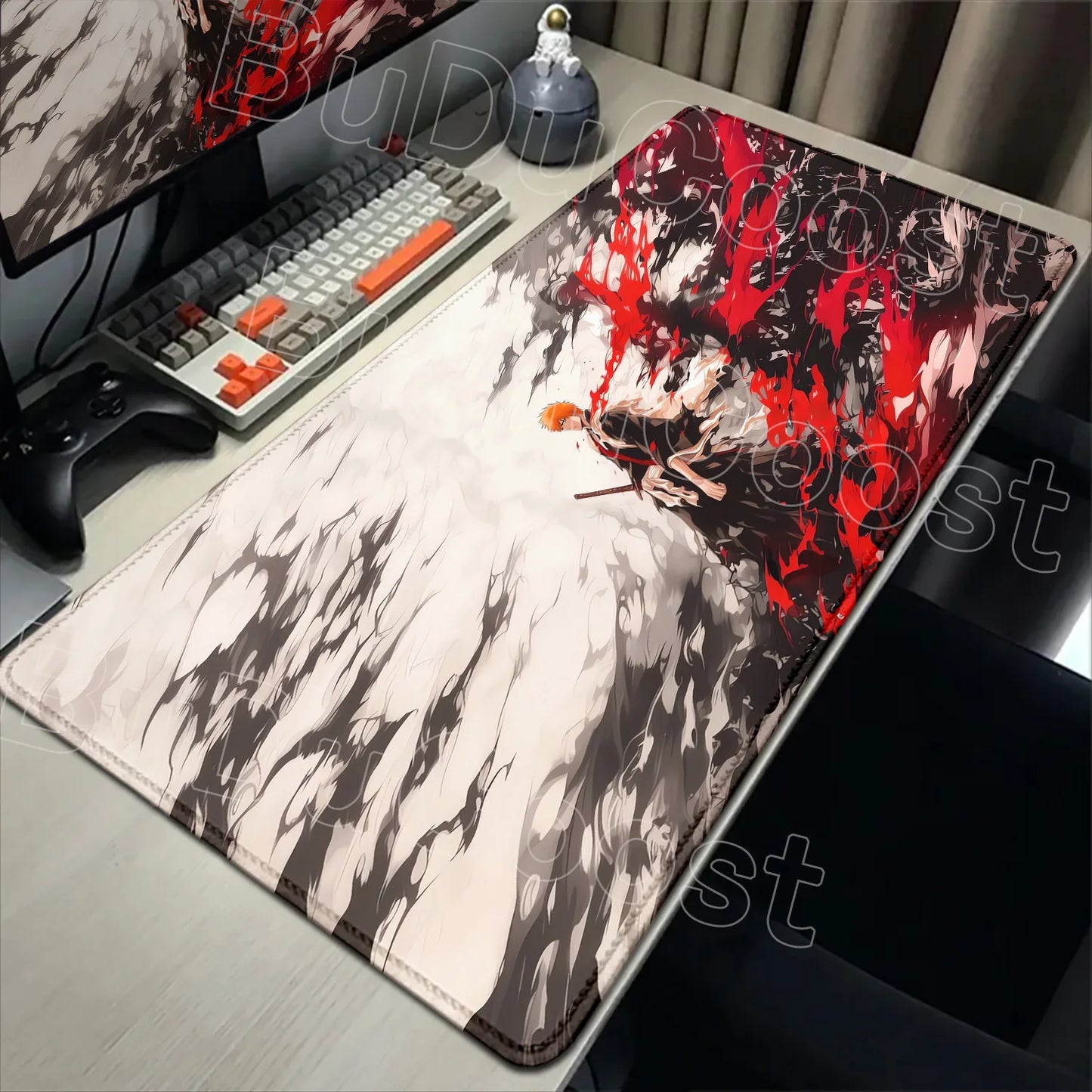 2026 New Anime HD Wallpaper Bleach Mouse Pad Laptop Gaming Keyboard Mat XXL Large 900x400mm Desk Mat Cool E-sports Mats Mousepad