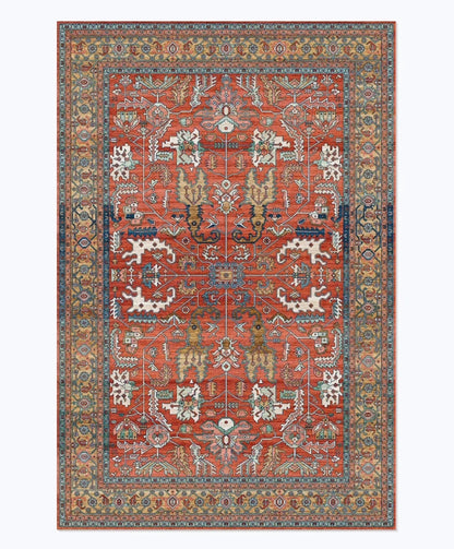 American Retro Style Rugs for Bedroom Large Area Living Room Decoration Anti-slip Carpet Washable Lounge Floor Mat Home Soft Rug