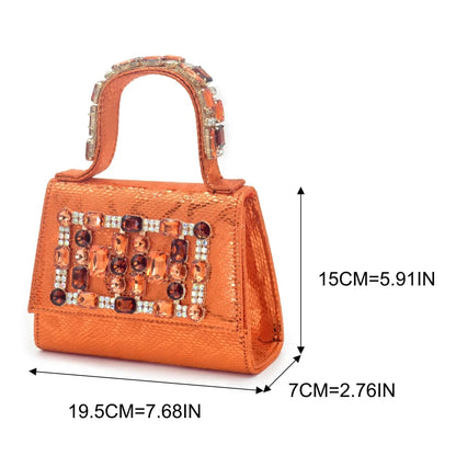 2026 New Arrival Rhinestone Peep-Toe High Heel Sandals and Bag Set for Women –Elegant Italian Party Shoes Perfect for Wedding