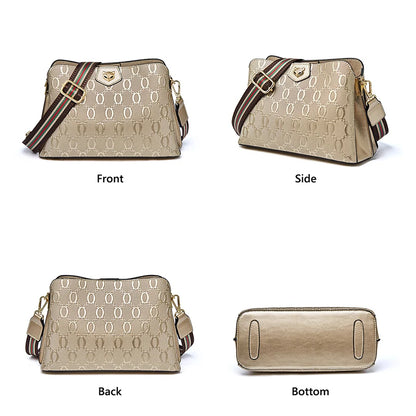 FOXER Cowhide Leather Women's Shoulder Bag Light Luxury Ladies Tote Bag Elegant Female Crossbody Bag Daily Commute Purse