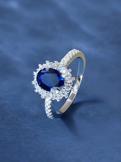 925 Sterling Silver Classic Gorgeous Zircon Queen's Crown Ring For Women Engagement Wedding Luxury High Quality Fine Jewelry