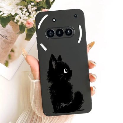 Casing For Nothing Phone (3a) A059 Cover For Nothing Phone 3a Case Silicone Cute Cat Fashion Butterfly Funny Painted
