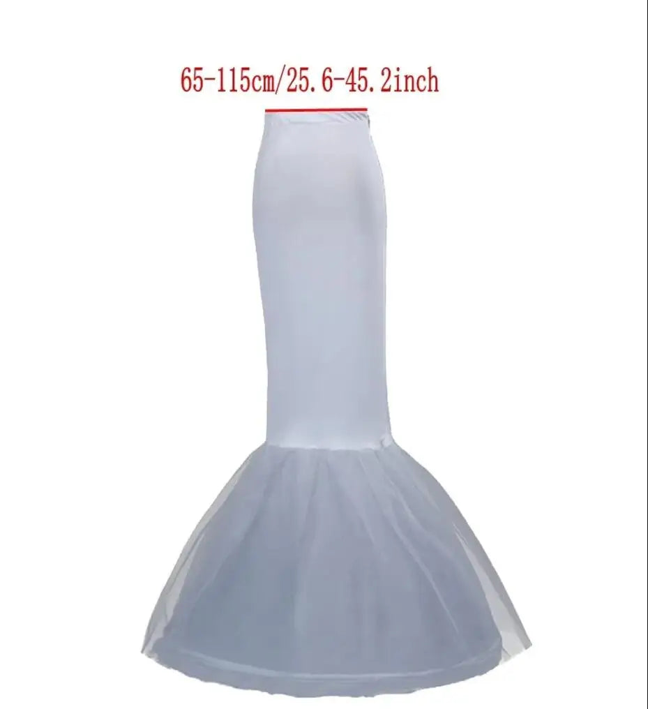 2025 New 6 Hoop Crinoline Black White Long Wedding Petticoat Ball Gown Dress Underskirt Skirt Half Slips Wedding Accessories