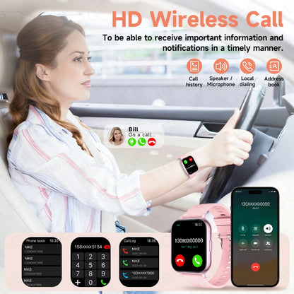 LIGE 2026 New Smart Watch Women Men Bluetooth Talking Blood Oxygen Heart Rate Monitoring Smart Watch For Women Men Holiday Gift