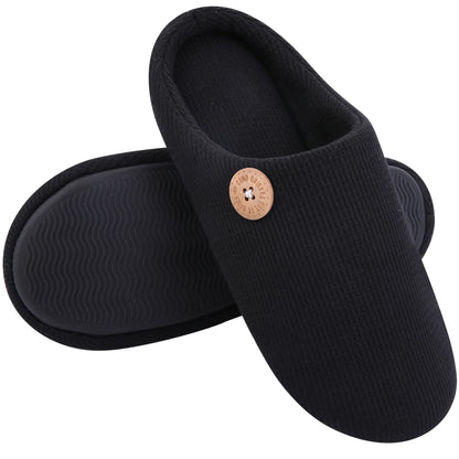 Comwarm Winter Warm Cotton Slippers For Women Men Flats Soft Non-slip Fluffy Shoes Design Slides Couple Indoor House Slippers