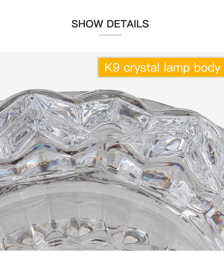 Aisle Flush LED Ceiling Lamp Living Room Crystal Corridor Aisle Lights LED Ceiling Lights Luces Front Techo Balcony Lamp Porch