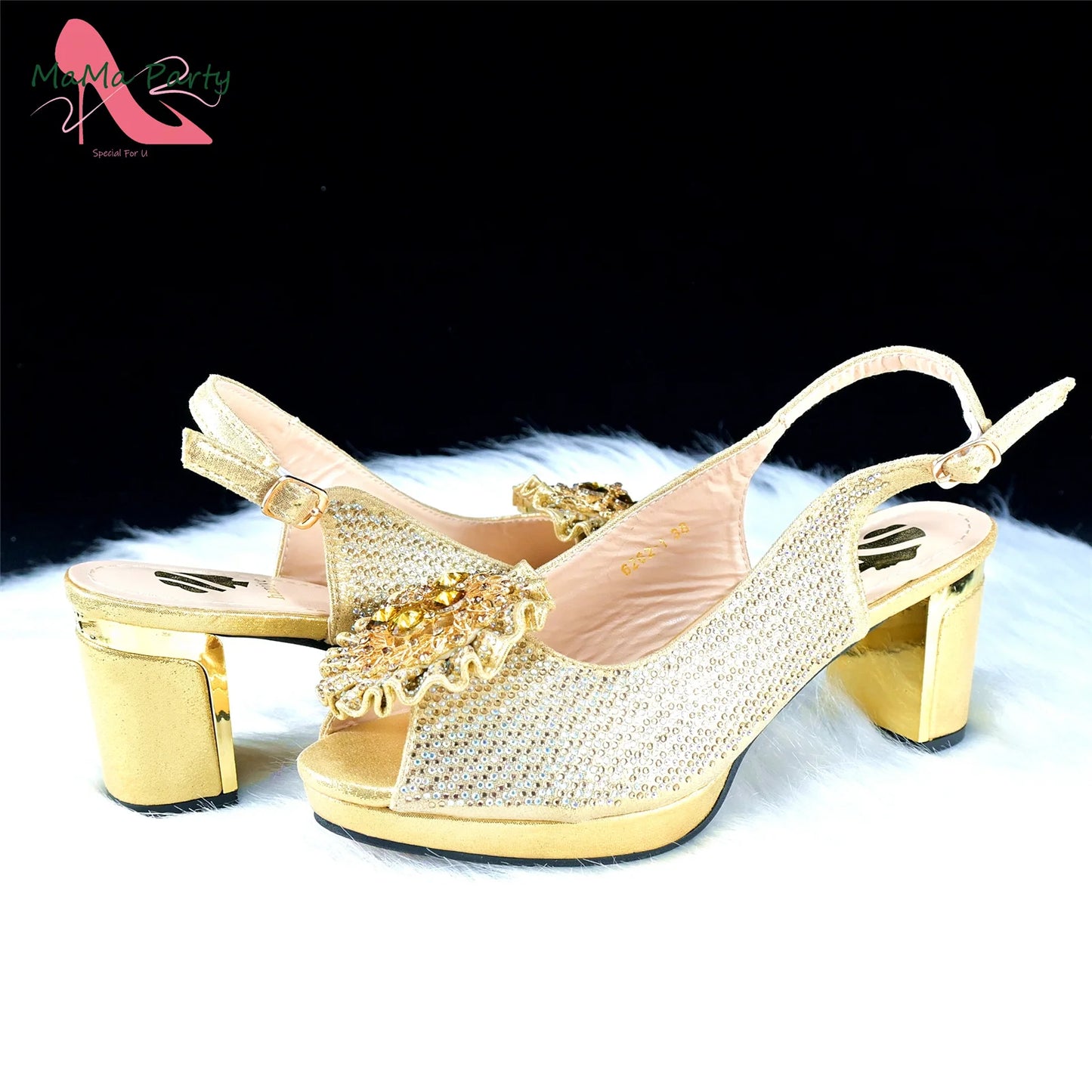 Mature Italian Women Shoes Matching Bag Set in Green Color 7 CM Comfortable Heels with Plaform Elegant Peep Toe Sandals